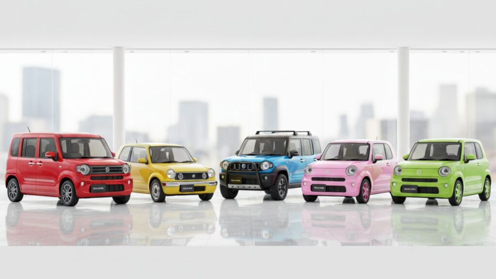 人気軽自動車5車種の比較