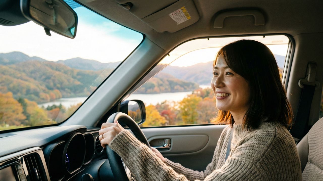 N-ONEの運転席で笑顔を見せるオーナー。実際に購入してわかった満足点とリアルな本音。
