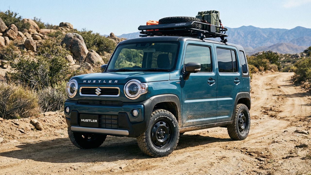 デニムブルーをさらに格好良く！ホワイトレタータイヤやルーフキャリアを使ったオフロード風カスタム術。